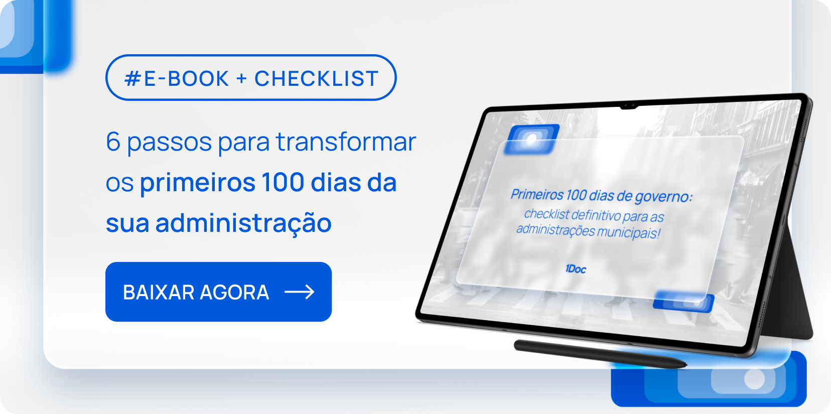 Banner - ebook 100 dias de governo