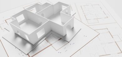 Maquete de casa, em foto que ilustra post sobre licenciamento urbanístico. Reprodução: rawf8/Envato.