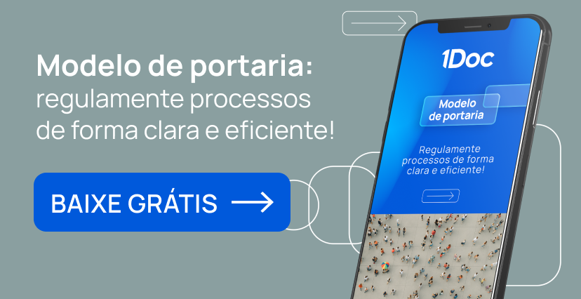 Banner modelo de portaria