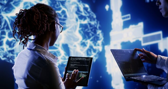 Inteligência artificial no governo. Reprodução: DC_Studio/Envato.