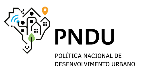 Logo da PNDU (Política Nacional de Desenvolvimento Urbano).