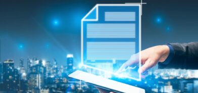 Documento digital, em foto que ilustra post sobre segurança de documentos. Reprodução: GoldenDayz/Envato.