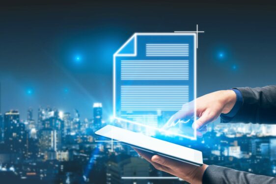 Documento digital, em foto que ilustra post sobre segurança de documentos. Reprodução: GoldenDayz/Envato.
