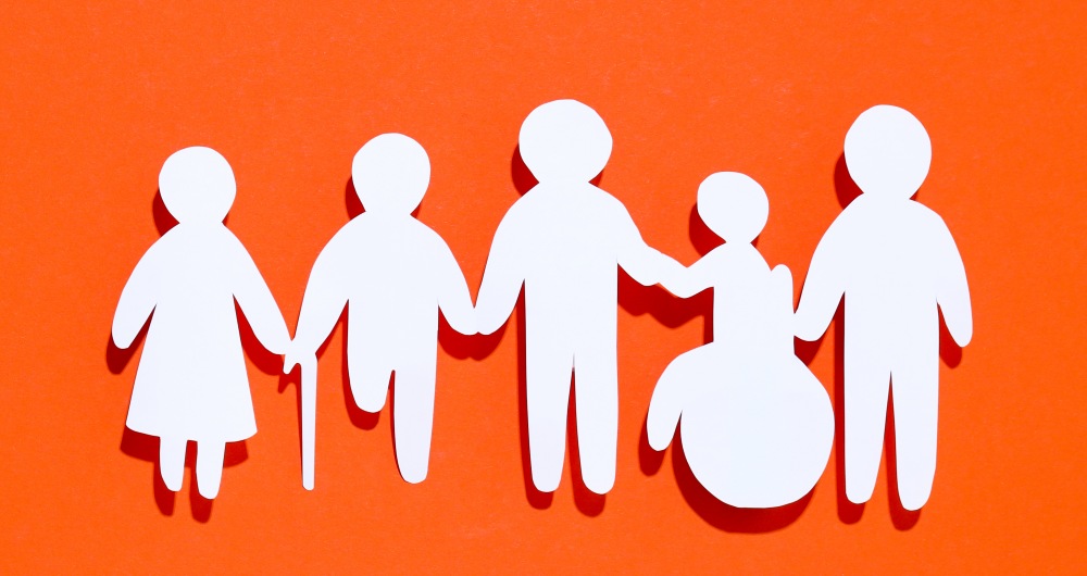 Ícones de representatividade e inclusão, em foto que ilustra post sobre proteção social. Reprodução: AtlasComposer/Envato.