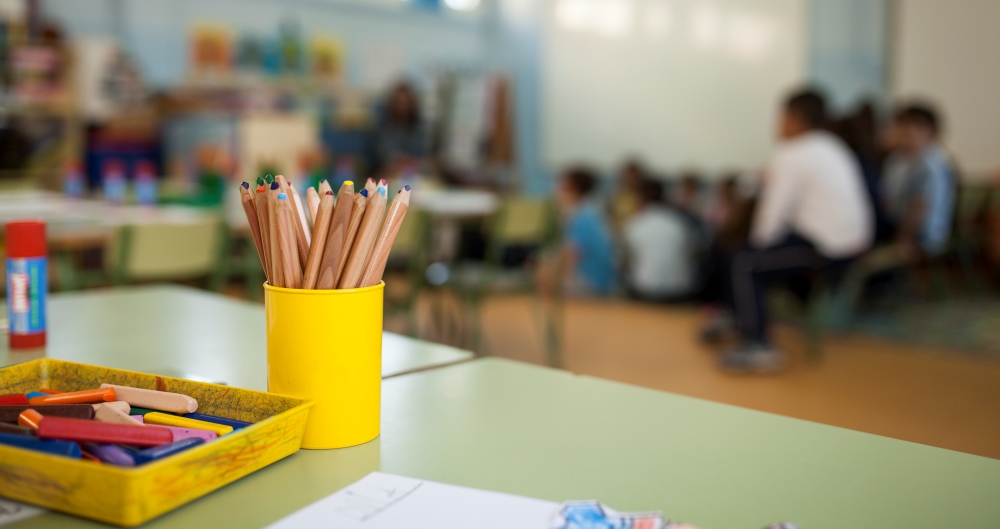 Turma da escola primária. Foto que ilustra post sobre VAAT. Reprodução: dfuentesphotostock/Envato.