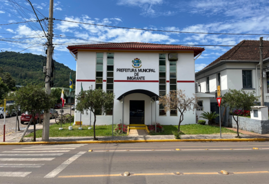 Prefeitura de Imigrante - RS. Reproduução: Prefeitura Municipal de Imigrante - RS