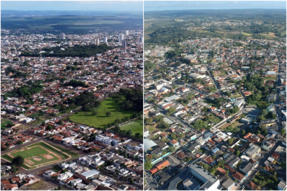 Fotos de Jataí e Embu-Guaçu. Crédito da foto em destaque: Prefeitura Municipal de Jataí e EBS Imagens Aéreas.