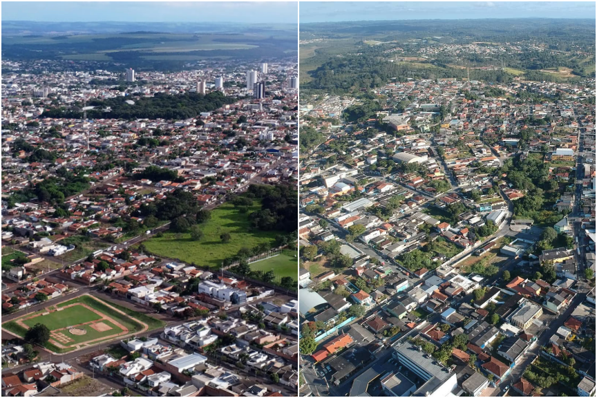 Fotos de Jataí e Embu-Guaçu. Crédito da foto em destaque: Prefeitura Municipal de Jataí e EBS Imagens Aéreas.